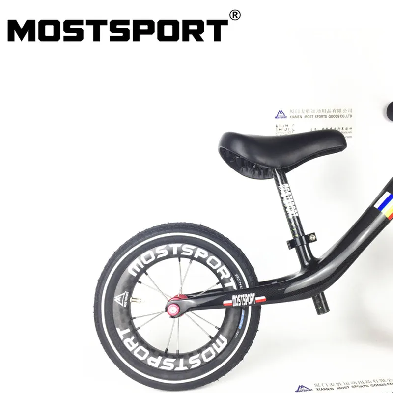 MOSTSPORT 12 дюймов полностью углеродный полный баланс велосипеда детский велосипед