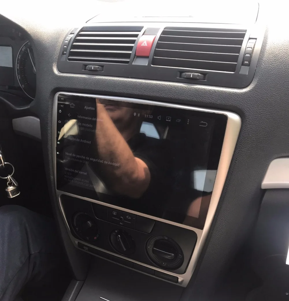 Navirider Android 10 автомобильный радиоплеер для Skoda Octavia AT 2010 2014 Автомобильный gps