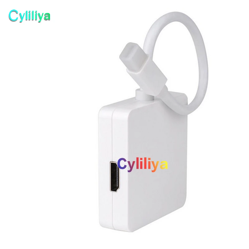 Универсальный адаптер 3 в 1 Mini DP Displayport Thunderbolt MDP Male to HDMI DVI VGA Female для MacBook Pro Retina MINI 11