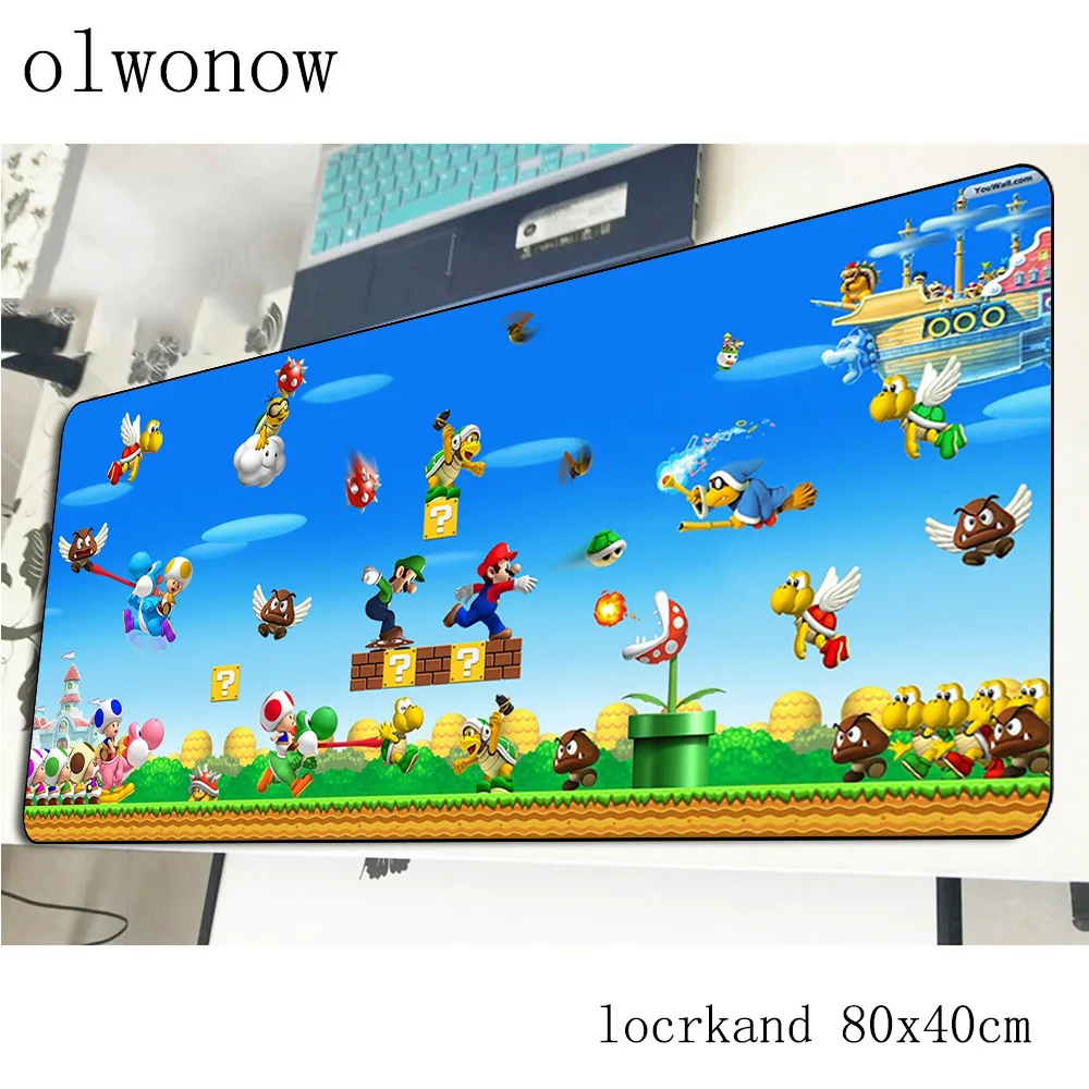 Марио Коврик для мыши 80x40 см Популярные коврики лучшие игровой коврик геймер