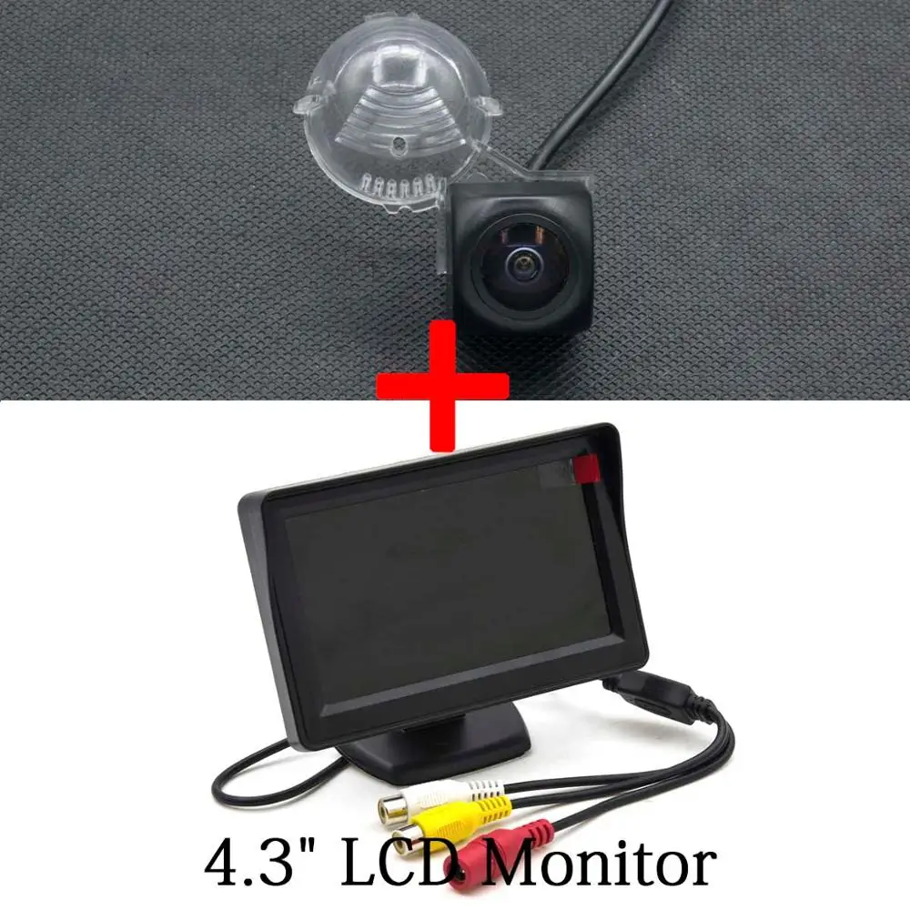 Camera 4.3 inch LCD 1080P рыбий глаз MCCD Starlight Автомобильная камера заднего вида для Suzuki SX-4 SX4 Grand Vitara Alto S-Cross Liana беспроводной парковочный монитор - Название цвета: Camera 4.3 inch LCD