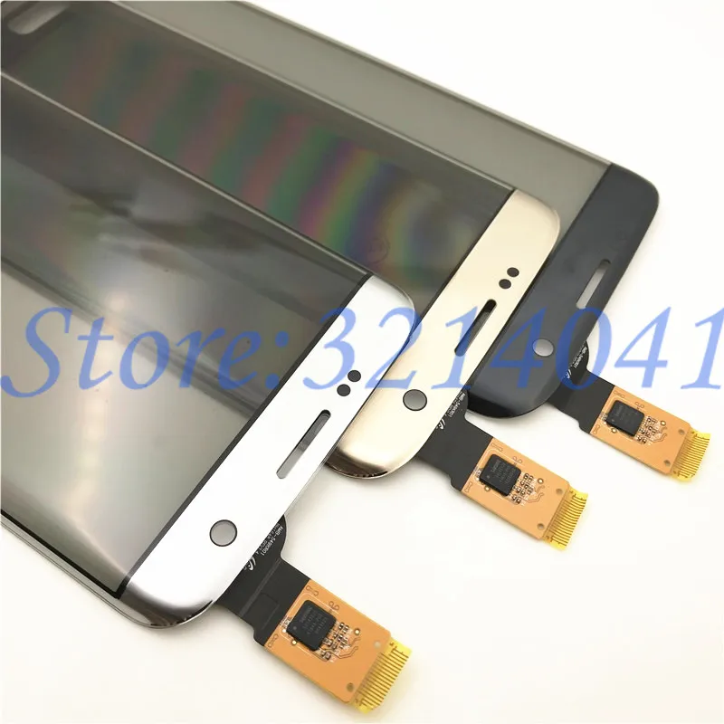 5,5 дюймовый сенсорный экран для samsung Galaxy S7 Edge G9350 G935 G935F сенсорный экран дигитайзер сенсор с логотипом