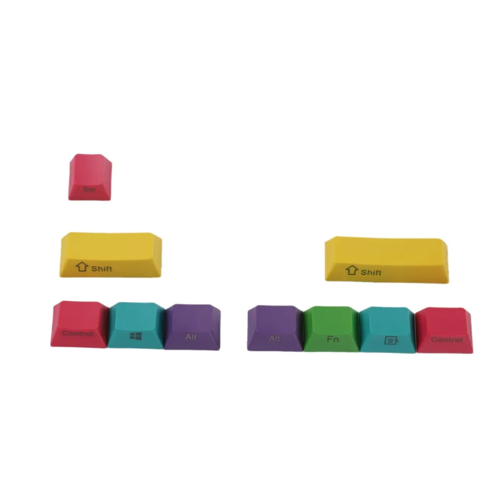 OEM профиль PBT RGBY CMYK модификаторы 10 клавиш с лазерной гравировкой, брелки Mac для Cherry MX механическая клавиатура