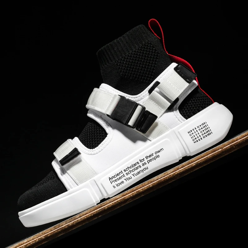 Men Fashion Casual Shoes Outdoor Comfortable white Sneakers New Autumn Winter Popular Hight-Top Walking Shoes High Quality