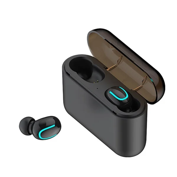 Binaural Black Bluetooth наушники TWS, беспроводные наушники Blutooth 5,0, наушники с громкой связью, спортивные наушники, игровая гарнитура, телефон PK HBQ - Цвет: Binaural Black