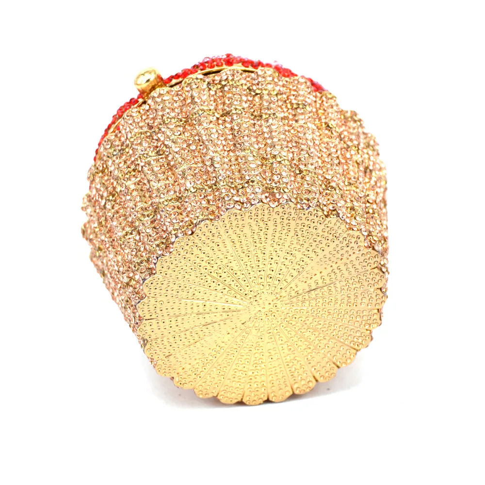 Сумка клатч с кристаллами и стразами для вечеринок на цепочке A30|Вечерние