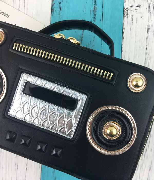 Женская сумка из искусственной кожи винтажная мессенджер через плечо с цепочкой