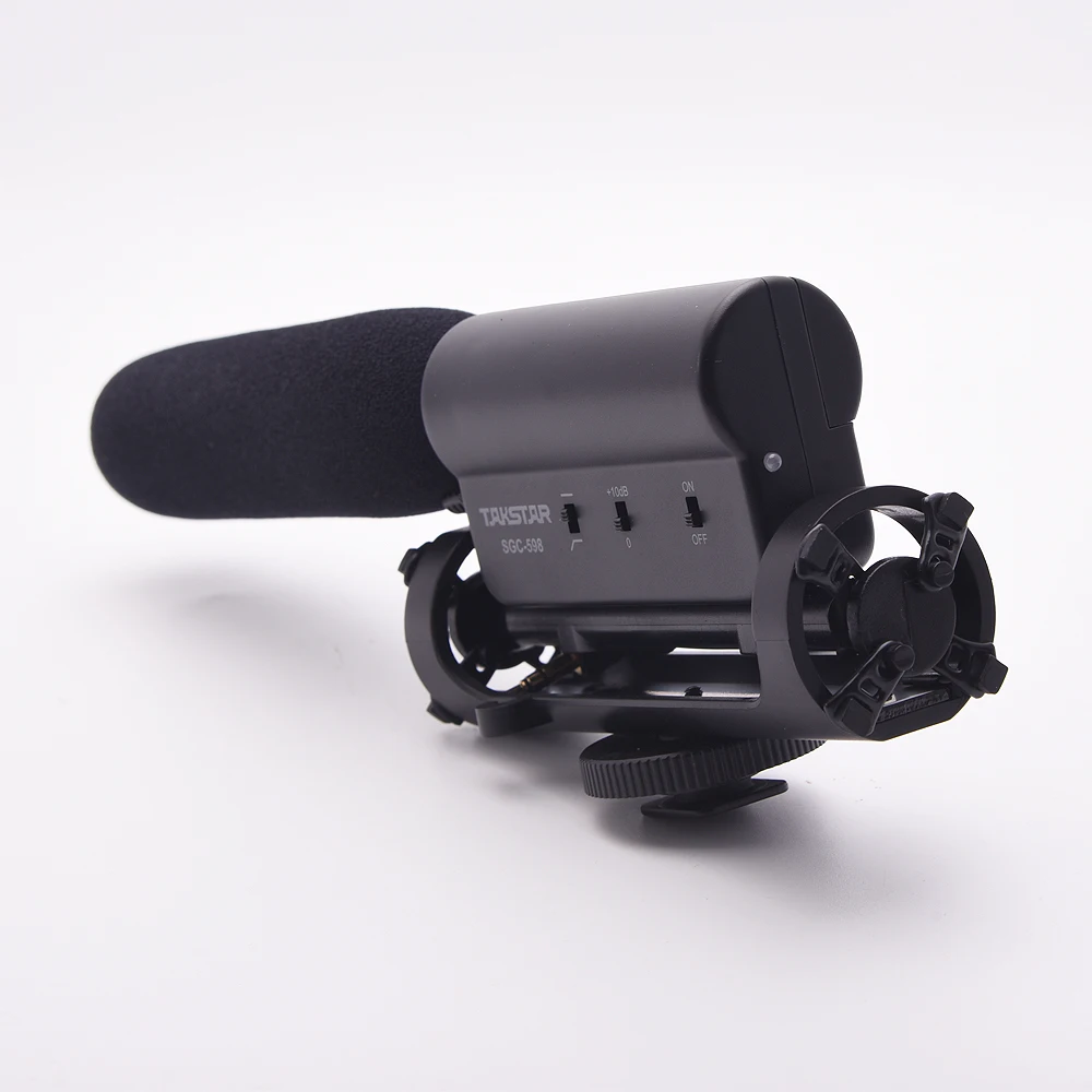 Takstar SGC-598 фото конденсатор CCTV 3 5 Mic Live Vlogging Видео Студия микрофон Запись дробовик