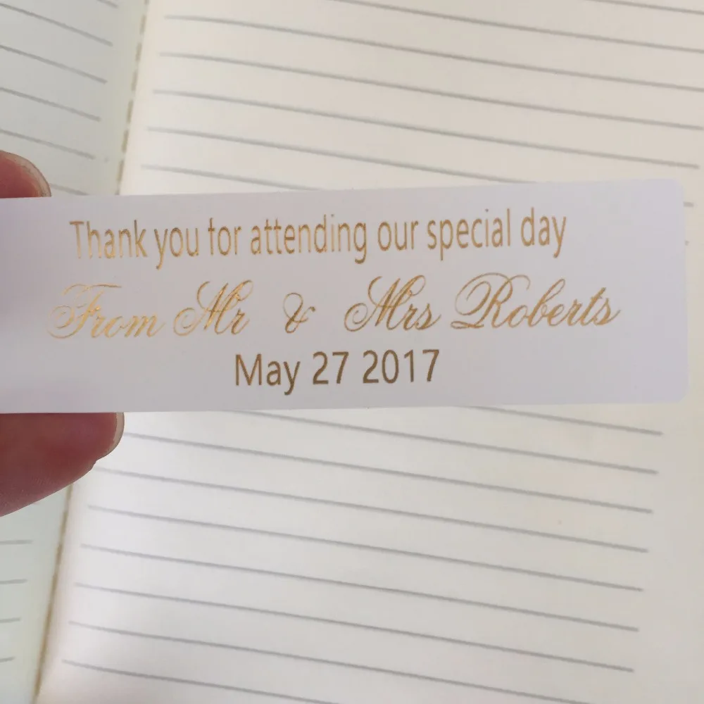 Индивидуальные Стикеры для свадебных сувениров размером 2 54*8 см индивидуальные