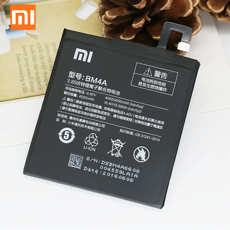 Оригинальный аккумулятор Xiaomi Redmi Pro BM4A 4050 мАч для Hongmi высококачественный запасной