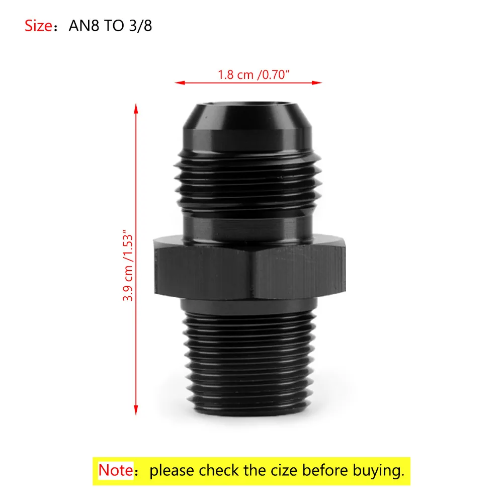 Areyourshop автомобильный 1 шт. AN4 AN6 AN8 AN10 AN12 NPT прямой Мазут Воздушный шланг фитинг Мужской адаптер автомобильные аксессуары