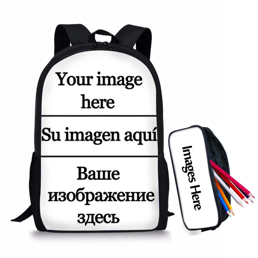 2pcs-custom FORUDESIGNS/школьные сумки для девочек-подростков с музыкальными нотами; женский рюкзак для путешествий; школьная сумка для девочек; комплекты; Прямая поставка; mochila feminina - Цвет: 2pcs-custom