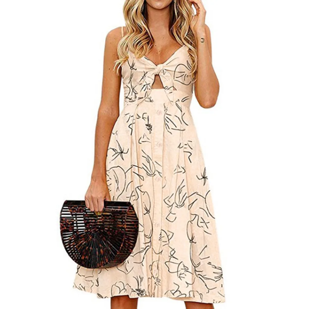 2019 новейший тренд женское летнее платье миди на шнуровке с v образным вырезом