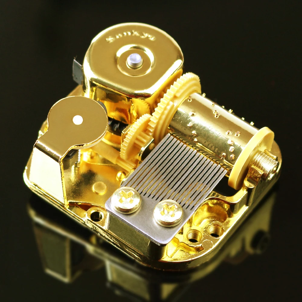 Ручка золотого часового типа детали для движения музыкальная шкатулка