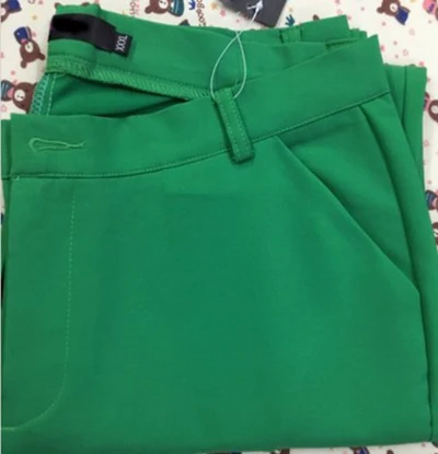 Emerald green Женские повседневные конфетный карандаш брюки Новое поступление 95% хлопок эластичные тонкие обтягивающие брюки женские Стрейчевые брюки карандаш - Цвет: Emerald green