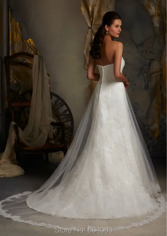 Vestido De Noiva 2019 Fashionable Dress White/Ivory A-Line Lace Romantic Wedding Casamento Robe Mariage | Свадьбы и торжества