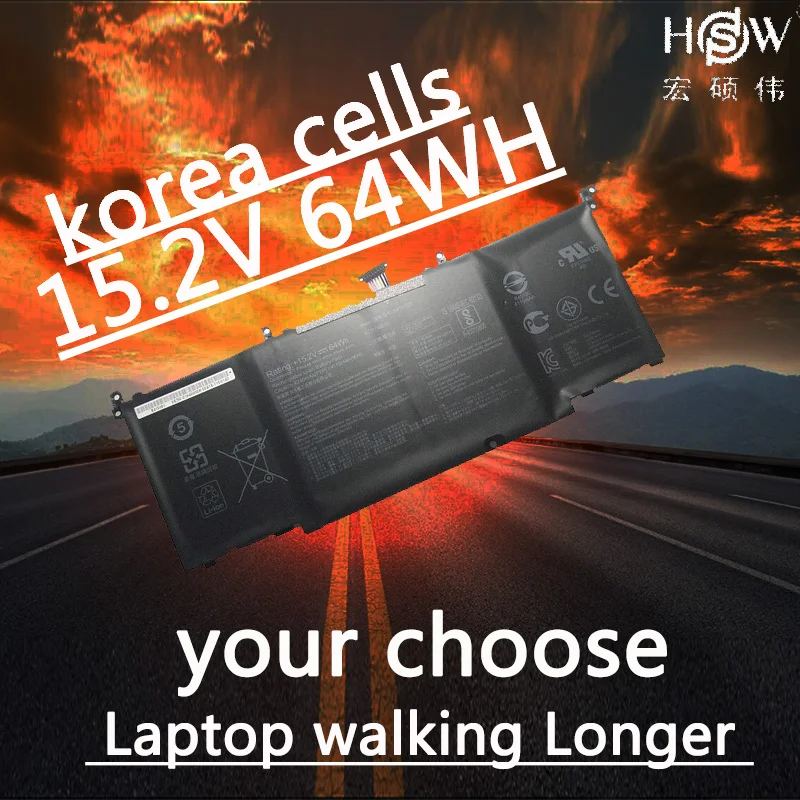 Аккумулятор для ноутбука ASUS GL502VT аккумулятор HSW GL502 B41N1526 S5VT6700|Аккумуляторы