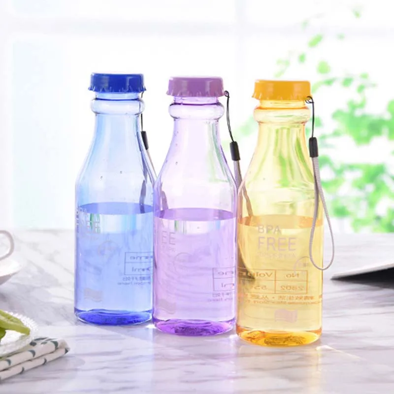 Portable 550ml Plastic Sports Water Bottle Container Leak-proof Bottles For Outdoor Riding Traveling Climbing Camping E2 | Дом и сад