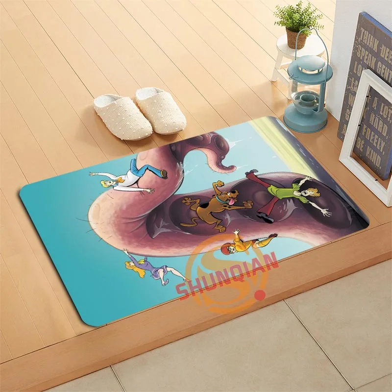 Изготовленный на заказ коврик для ванной Scooby Doo коврик для ног домашний декор коврики для ванной двери коврик для пола A320#138 - Цвет: Прозрачный