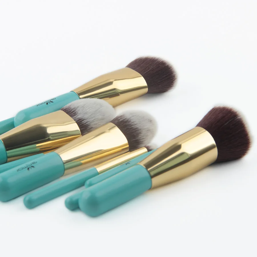 Anmor Travelling Makeup Brushes 9 PCS Synthetic Hair Brush Set With Portable Bag GM001 | Красота и здоровье