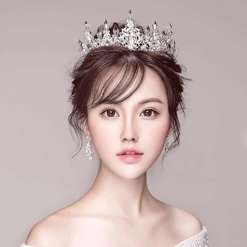Свадебная Корона и тиара свадебные украшения для волос Женские аксессуары набор