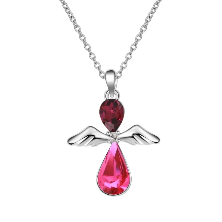 Новейшее Европейское оригинальное ожерелье 3color New Guardian angel Crystal от Swarovski Maxi колье