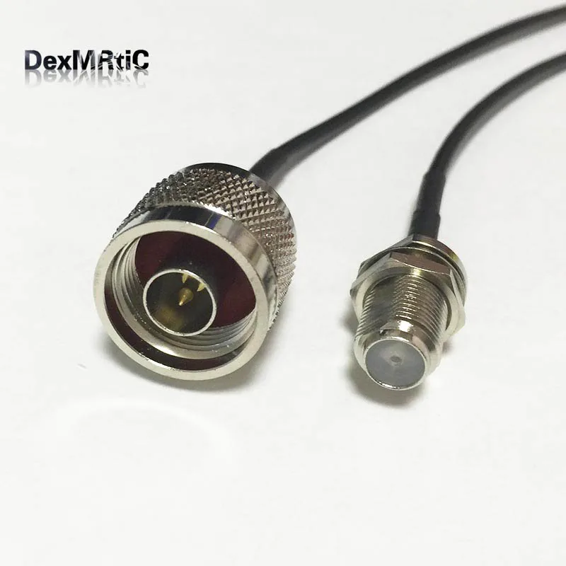 НОВЫЙ N штекер переключателя F Женский Соединительный кабель RG174 оптовая продажа