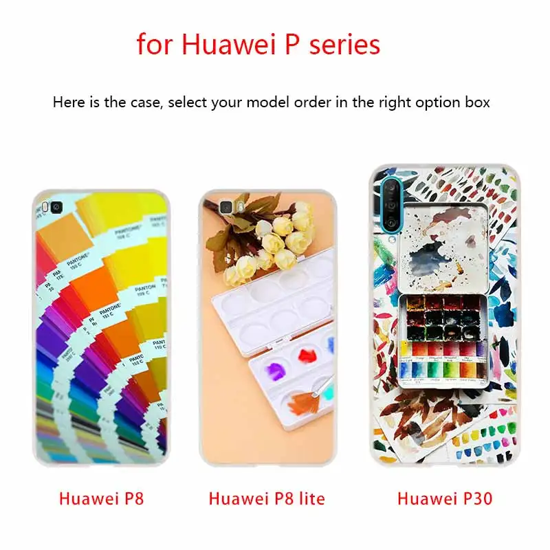 Чехол Paleta для телефона Pinterest водного цвета Huawei P40 P9 P10 P20 P30 Lite чехлы Pro P Smart 2019 мягкий