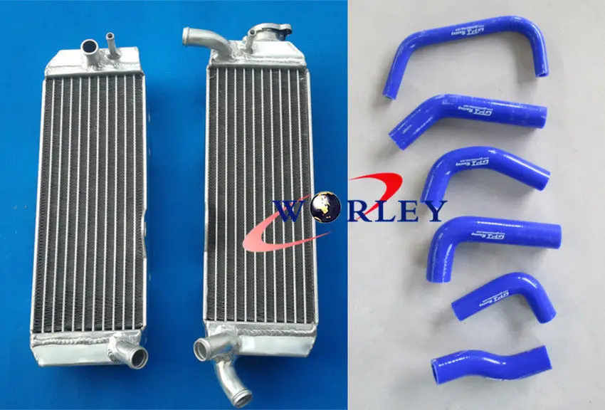 

Алюминиевый радиатор для мотоцикла и синий шланг для Honda XR650 XR650R 2000-2007 01 02 03 04 05 06 07