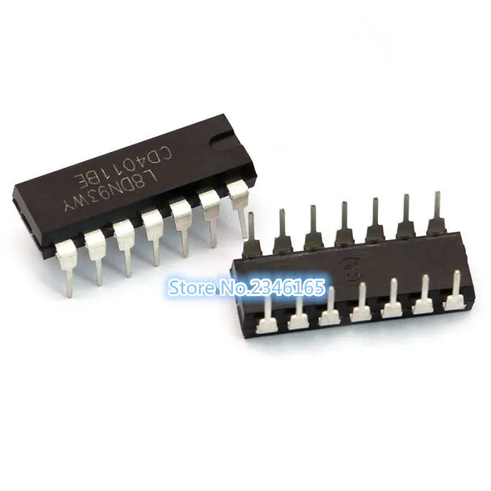 10 шт. CD4011BE CD4011 DIP 14 4011 QUAD 2 вход NAND GATE IC|Интегральные схемы| |