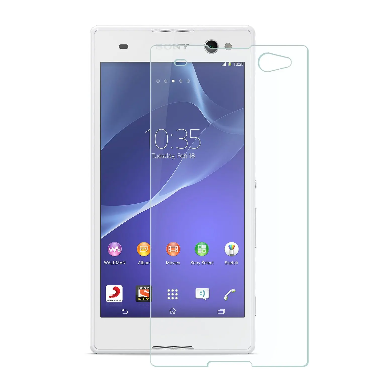 Закаленное Стекло insten Экран протектор для Sony Xperia C3 S55T D2502 D2533 двойной