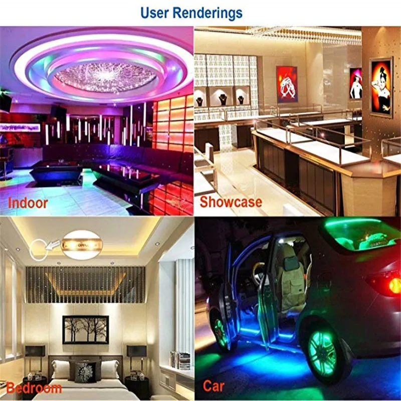 Светодиодный фонарь UltraFire SMD RGB светодиодные светильники tira de luz 5050 10 м 5 LED клейкая