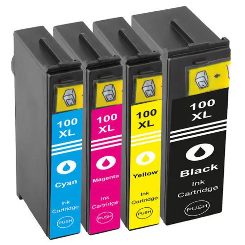 4 картриджа для принтера Lexmark 100 XL S305 S405 S505 S605 Pro205 Pro705|Чернильные картриджи| |
