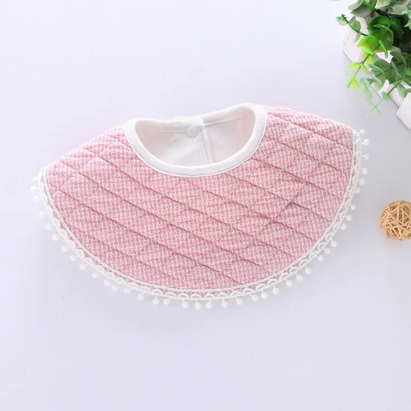 

New Baby Kids Cotton Bibs Boys Girls Waterproof Round Burp Cloth Children Toddlers Saliva Towels Newborn Infants Feeding Wear