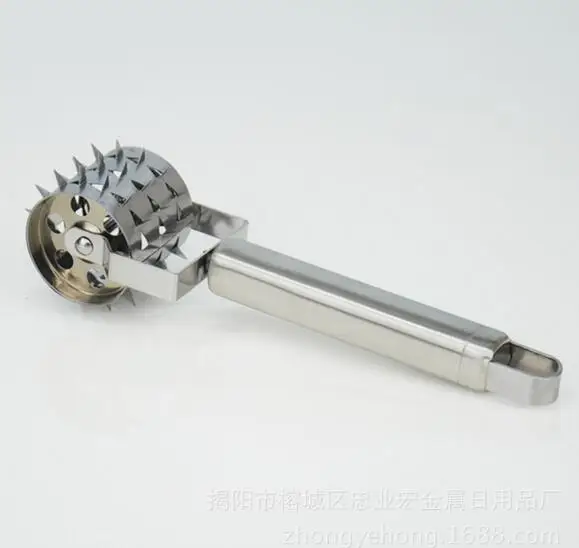 Нержавеющая сталь стейк из свинины Чоп игла для мяса кухня творческие колеса