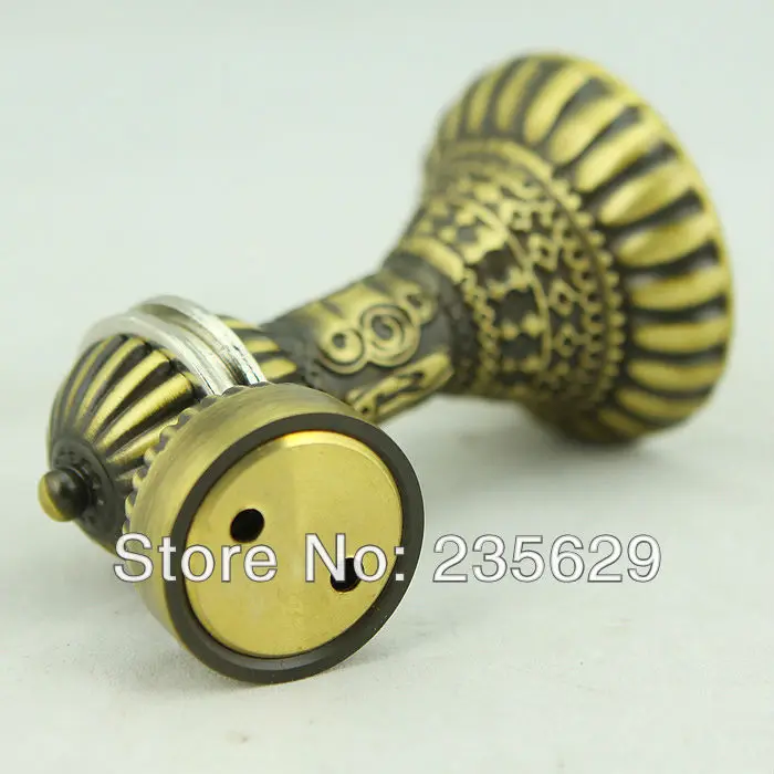 Бесплатная доставка настенный античный латунный дверной ограничитель подходит