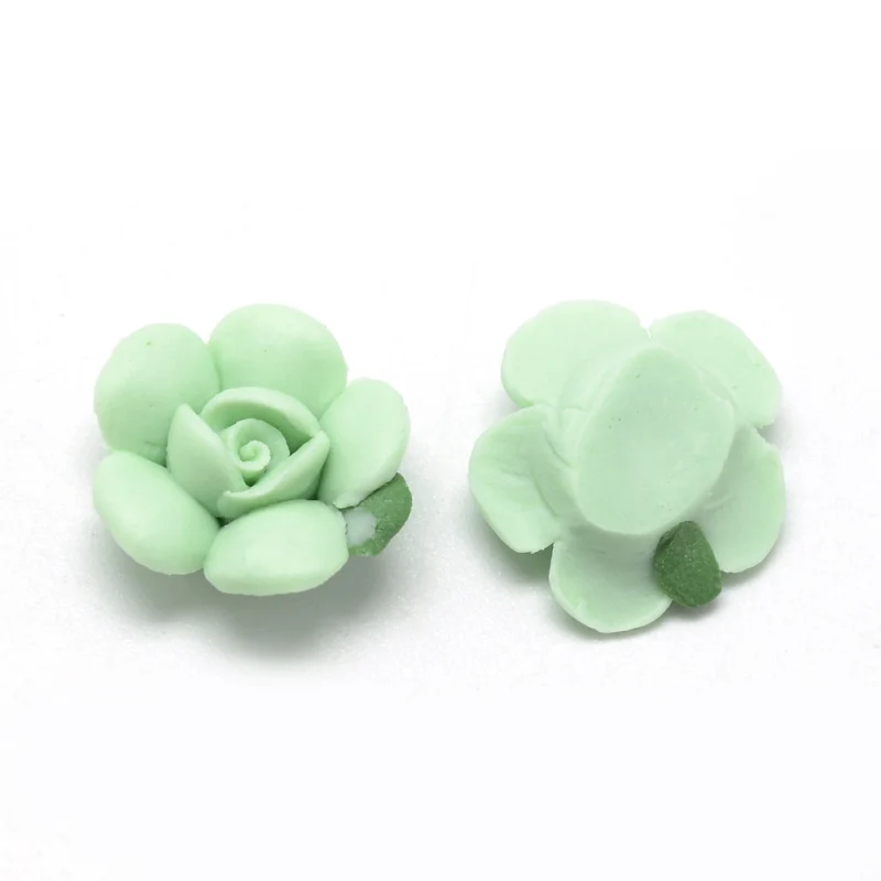 Фарфоровые кабошоны ручной работы разноцветные цветочные украшения сделай сам