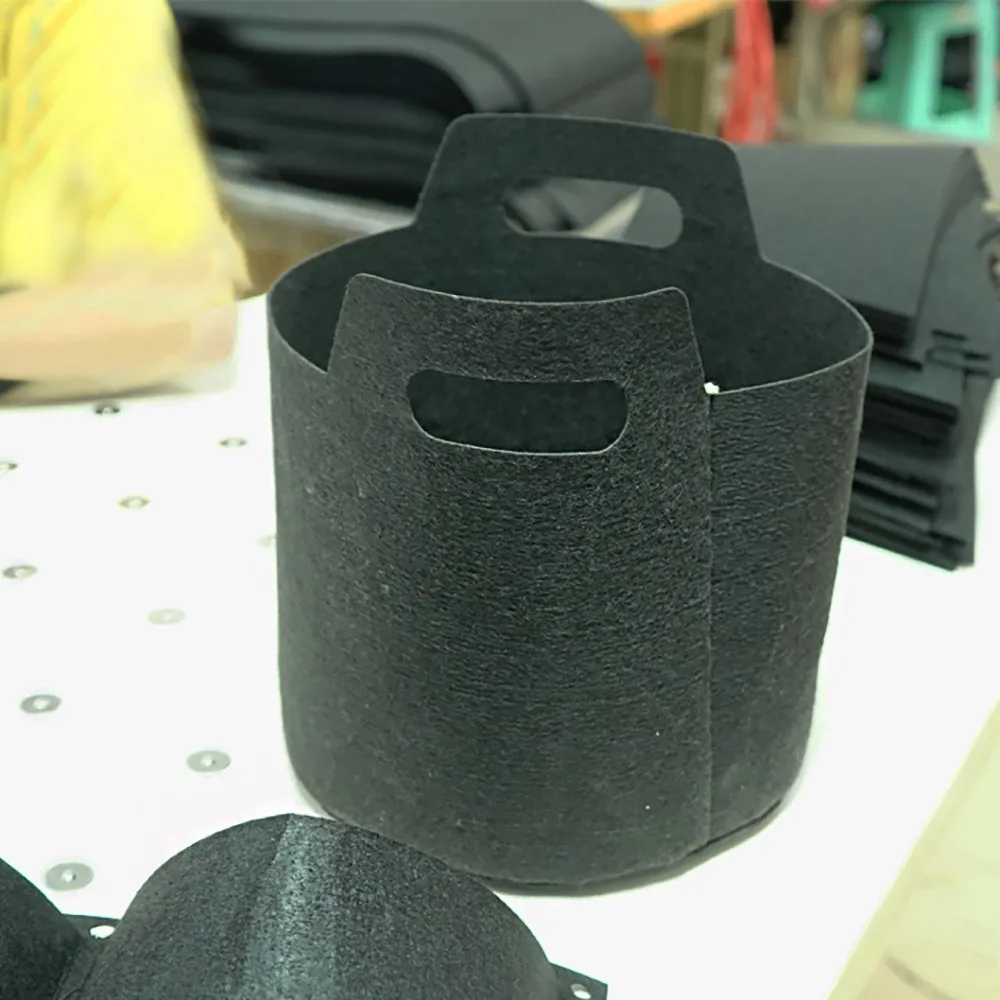 Круглый тканевый горшок контейнер для корней пакет выращивания растений аэрации