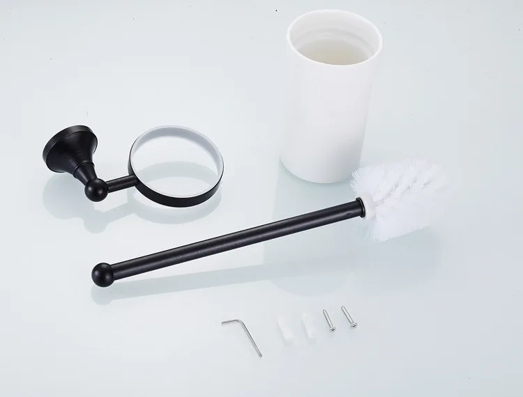 Бесплатная доставка высокое качество черный держатель для туалетной щетки с