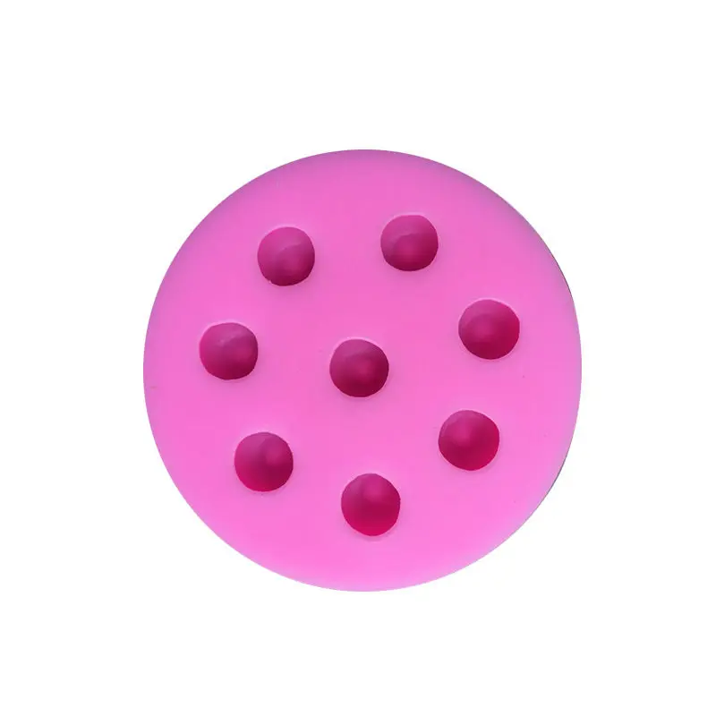 Розовый Vacclo 1 шт. 8 отверстий Raspberry Форма силиконовая форма для торта из ягод Fondant Mold инструмент для украшения торта выпечки Форма для торта, шоколада пресс-форм - Цвет: Розовый