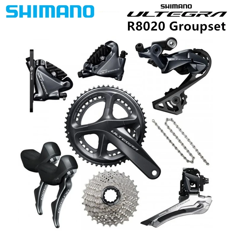 Shimano Ultegra R8020 Groupset Гидравлический дисковый тормоз-плоское Крепление-2x11-speed R8000 |