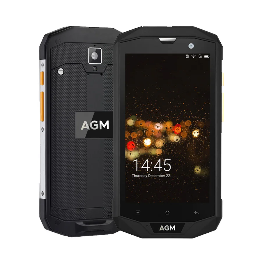 AGM A8 IP68 водонепроницаемый мобильный телефон 5," HD 3 ГБ+ 32 ГБ Qualcomm MSM8916 четырехъядерный 13,0 МП 4050 мАч NFC OTG 4G смартфон - Цвет: Black colorr