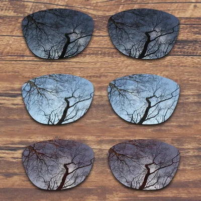 ToughAsNails поляризованные Сменные линзы для солнцезащитных очков Оукли Frogskins-несколько вариантов - Цвет линз: Black.Silver.Brown