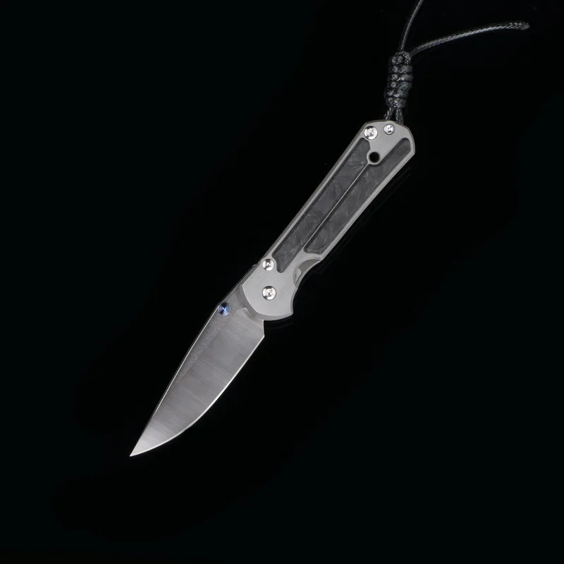 CF version A Кевин Джон маленький sebenza 21 складной нож M390 лезвие TC4 титановая ручка Открытый Отдых Охота карманные Фруктовые Ножи EDC инструменты - Цвет: CF version A