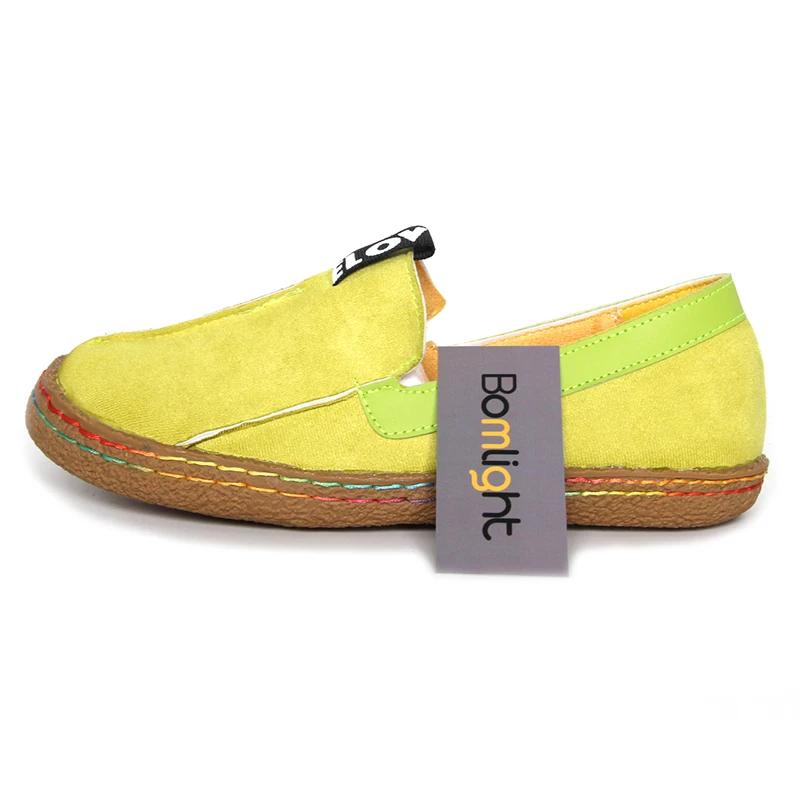 Женские лоферы Bomlight с круглым носком повседневные туфли оксфорды мягкая подошва