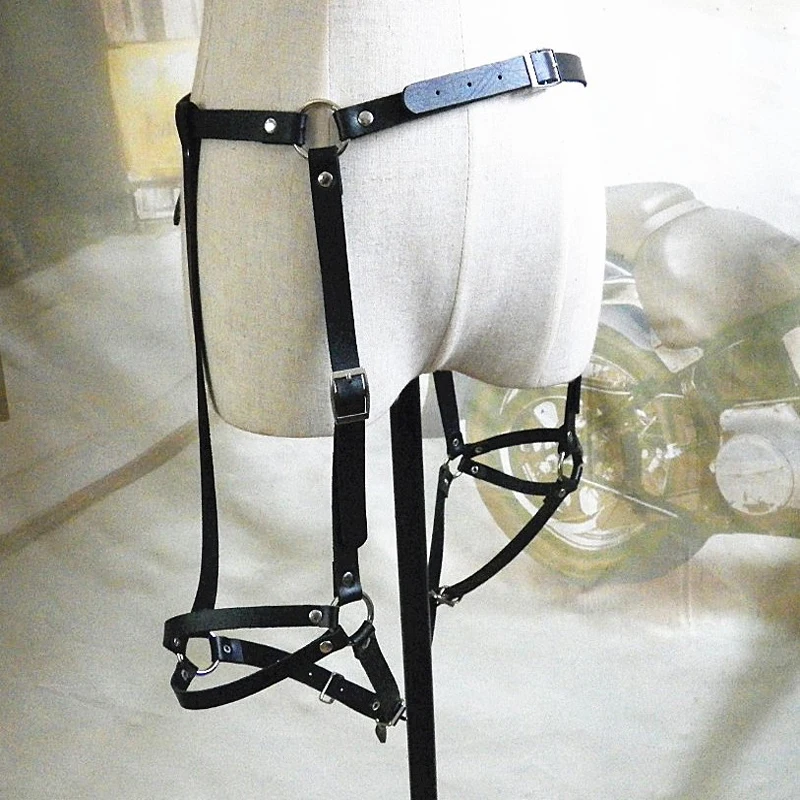 Новый сексуальный панк Харадзюку тренд универсальная Скоба ремень ножка кольцо