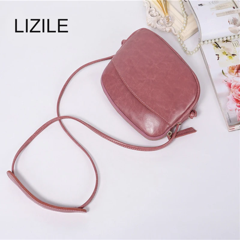 Сумка из воловьей кожи Lizilian маленькая сумка ракушка мессенджер простая мини