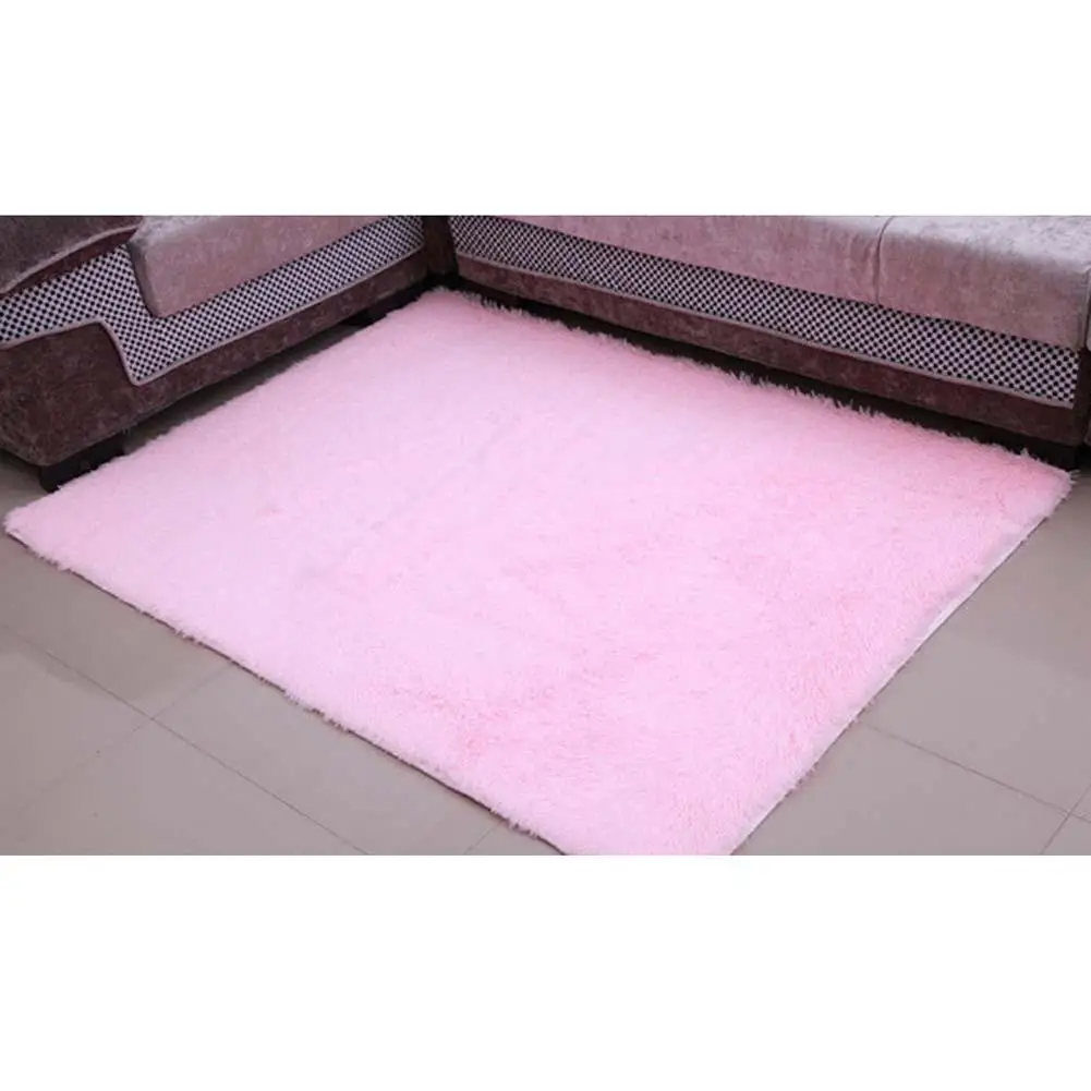 Новый Пушистый Ковер анти лыжный лохматый ковер для столовой коврик пола розовые
