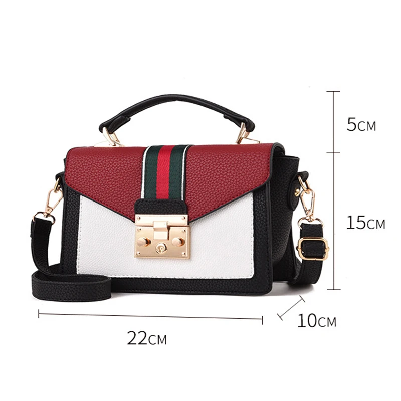 Women Sweet French Flap Bag Hasp Zipper Shoulder For Girls Small Lock Handbags Bags Designer Crossbody Bolsos | Багаж и сумки