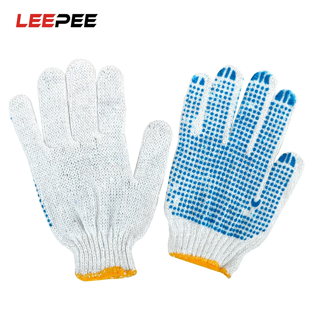 LEEPEE 1 пара перчаток для ремонта авто пластиковые хлопчатобумажные